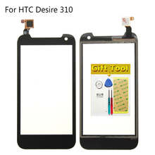 Original Digitizer For HTC Desire 310 D310 Touch Screen Sensor Replacement Display External Lcd Touch Panel Glass Calbe + Tape