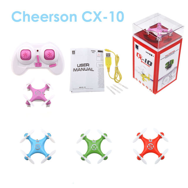 Дви Dowellin Мини Drone Cheerson CX-10 RC Пульт Дистанционного Управления Quadcopter Nano Вертолет Горячие Игрушки Подарок Для Детей