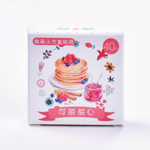 40 pcs/set Delicious Food Stickers Adhesive Stickers DIY Decoration Stickers H0986