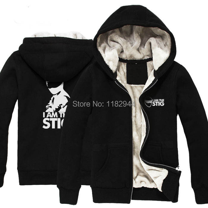 New Cool Hoody 2014 TOP GEAR STIG Sweater hoodies winter tracksuits overcoat Plus size top quality Free shipping