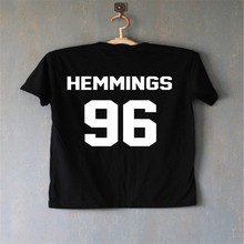 Luke HEMMINGS 96 T-shirt Tumblr Brand Clothing Women 5 Seconds of Summer Tee T Shirt Homme Men Casual Sports T-Shirt T-F10423