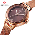 Stainless Steel Simple Cutting Glass Women s Watch Japan Quartz Hours Fashion Dress Bracelet Birthday Girl