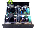 Free shipping Hood 1969 class A 4pcs MJ2955 2pcs 2N3055 power amplifier Completed board with heatsinks