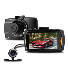 G30B Car Black Box Allwinner Car DVR Dual Lens with Car Rearview Camera 2 7 LCD