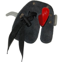 Hunting Finger Guard Arrow Archery Shooting Finger Guard Sports Supplies Black Cow Leather Armor Finger Protector