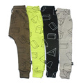 Boys Pants Children Harem Pants Geometric Print Baby Girls Trousers Kids Toddler Cotton Clothing 2017 New