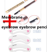 3 Eyebrow Shaping  brand makeup makeup eyebrow stencil +eyeliner stencil eyeliner stencil kit lace eyebrows