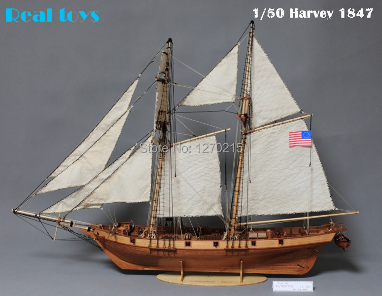 sailing ship Harvey 1847 wooden kit model-in Model Building Kits 