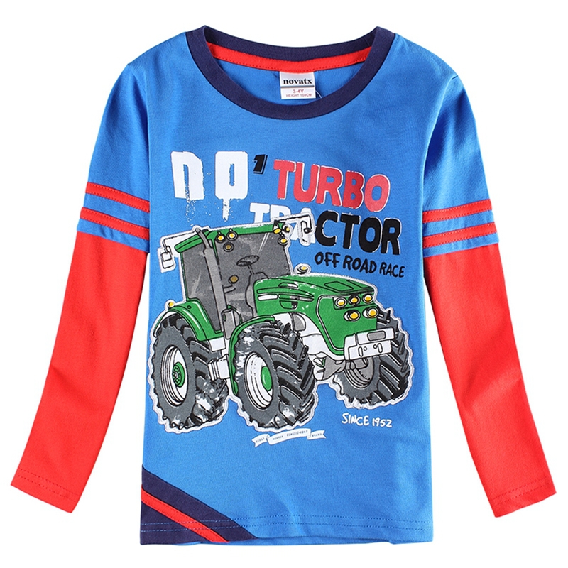 wholesale children clothing boys t shirt car-styling printed letters casual nova kids clothes boys t shirt long sleeve A6503