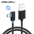 Coolsell Bend Micro USB Cable Fast Charging Mobile Phone Android Cable 1m 2m 3m USB Data