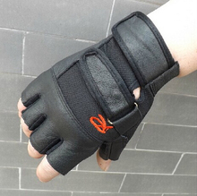 Leather Fitness Sports Weightlifting Weight Lifting Men Gym Gloves mitts Thicken Half Finger Summer Glove Durable