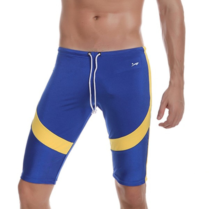 Tight low waist male sports capris fitness capris swimming pants men's