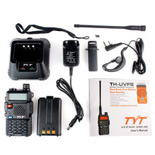 New Black Walkie Talkie TYT TH UVF8 5W 256CH DTMF 8 Group Scambler FM Radio Dual