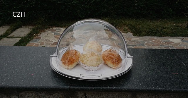 Fashion Melamine Serving Tray With Folding Cover Decorative