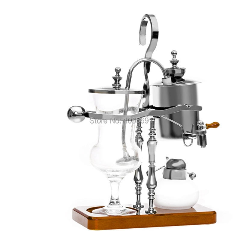 European style romantic silver Royal Belgian Coffee pot coffee making machine Coffee maker ...