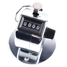 1 unid Mini conteo contador de mano Clicker 4 dígitos del Metal Palm para Golf tren coche de personas