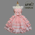 Children Doll Tailored Dress Lolita Dress Chiffon Lace Medieval Gothic Dress Princess Cosplay Halloween Costumes for
