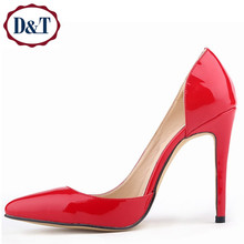 AliExpress |{D&T}New Spring/Autumu Slip-On Pumps For Women,11cm Patent Leather Lady’s Medial Opening High Heel Shoes,Free Shippping