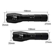 Big Promotion Ultra Bright CREE XML T6 LED Flashlight 5 Modes 2000 Lumens Zoomable LED Torch