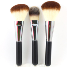 3Pcs Liquid Foundation For Professional Makeup Big Large Powder Blush Brush Set Portable Make up Brushes