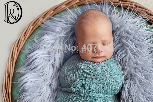  75 50cm Faux Fur Blanket Basket Stuffer Mongolia Fur Photography Props Newborn Photography Props
