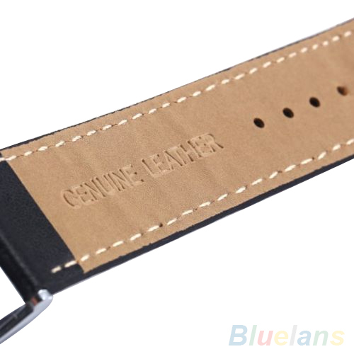 Men s Women s Arch Bridge Style LED Digital Date Faux Leather Strap Wrist Watch 3MGN