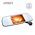 ADDKEY Magnet car dvr camera Rearview mirror Full HD 1080P dual lens car dvrs 5 inches