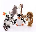wholsale Hot Sale Madagascar Plush Toys Lion Giraffe Penguin Zebra Hippo memur Cute Gift for Kids