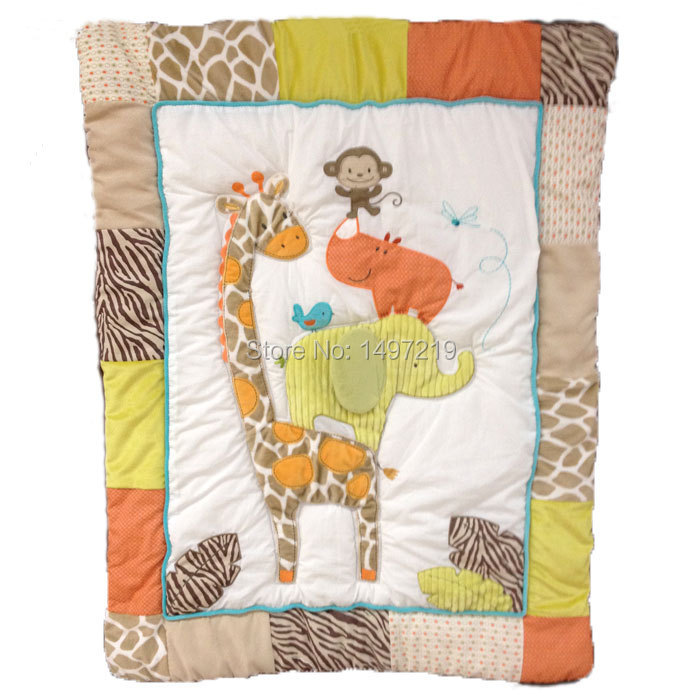 PH048 jungle animal crib quilt (1)