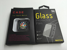 For i watch Cases TPU Cover Case Protector Tempered Glass Screen Protector Case for Apple Watch