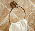 Free Shipping Antique Brass Round Towel Ring Wall Mounted Bathroom Towel Rack Towel Shelf