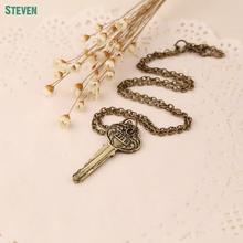 Hot Selling The Key To 221b Sherlock Necklace Pendants New Movies Jewelry Silver And Bronze Pendant