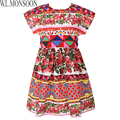 W L MONSOON Girls Carretto Rose Dress Summer 2017 Brand Rapunzel Dress Princess Costumes Kids Clothes