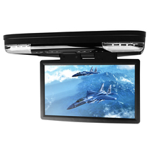 15.6″ Car Roof Mounted DVD Player With 32 Bits Game Flip Down Monitor Ultra-thin Overhead Wide Screen HDMI Port Ceiling HD Video
