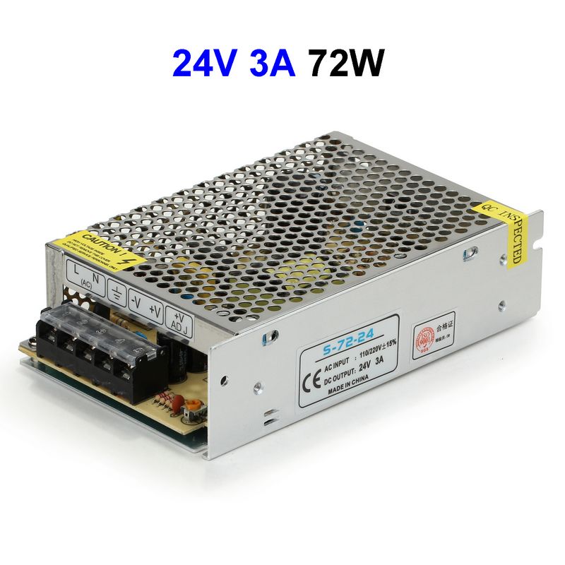AC110/220V To DC24V 3A 72W Switching Power Supply Driver Transformer For LED Strip LED Controller LED Display