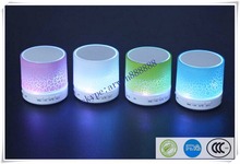 2016 New LED MINI Bluetooth Speaker TF USB FM Wireless Portable Music Sound Box Subwoofer Loudspeakers For phone PC with Mic