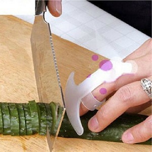 Free Shipping Security Design Food Knife Cut Vegetable Palm Rest Finger Protector Hand Guard white kitchen