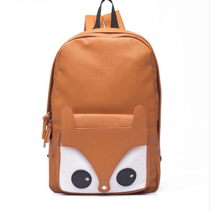 Hot Sale Preppy Style Backpack Fashion Women Cartoon Cute Fox Backpacks