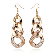 Hot Sale New Style Fashion Acrylic Chain Shape Female Drop Earrings,Long Earrings For Women Dresses,Free Shipping