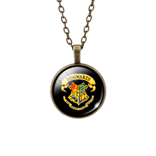 Harry Potter pendant necklace art picture glass cabochon vintage necklace statement necklace jewelry fashion women 2015