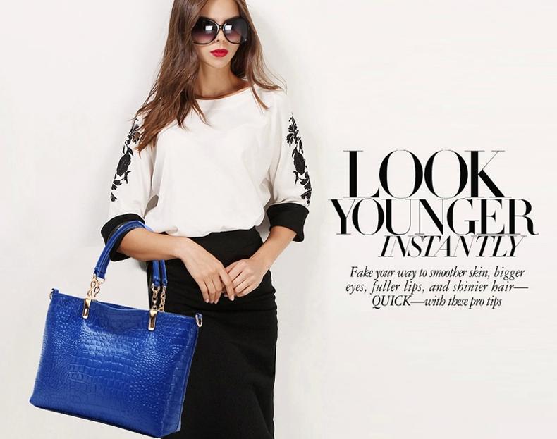 2015 Fashion Brand GENUINE LEATHER Handbag Women Vintage Tote Cow