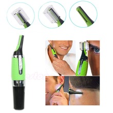 K129 Free shipping Unisex Nose Ear Face Neck Eyebrow Hair Trimmer LED Lights Shaver Clipper Cleaner