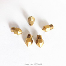 Free shipping 3d printer Nozzle Mixed Sizes 0.2mm/0.3mm/0.4mm/0.5mm Extruder Print Head For 1.75MM Makerbot Reprap