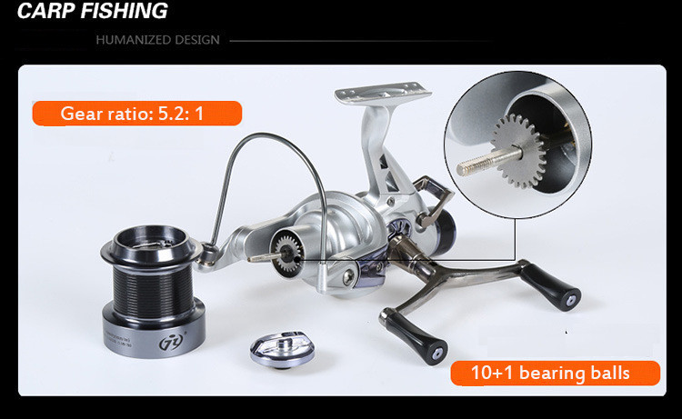 High Exceptional Spinning Fishing Reel 10+1BB Gapless 521 Saltwater Spinning Reel For Huge Game Entrance Rear Drag Carp Fishing Reels  (7)