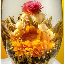 50g Top Grade Jasmine tea 6pcs/pack 2014 New Spring Fragrance  Flower Tea China Dragon Pearl Green Tea Blooming Tea Free Ship