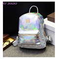 New Arrival Hologram Laser Backpack Girl School Bag Women Rainbow Colorful Metallic Silver Laser Holographic Backpack