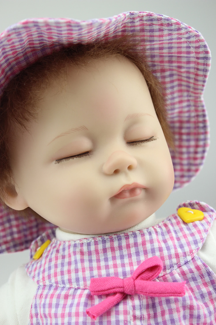Soft silicone 18 inch reborn baby girl sleeping quietly princess girl high quality Collectible baby doll for children