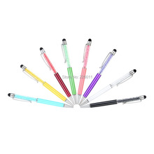 5 PcsTouch Screen Stylus Ballpoint Pen for iPhone iPad Smartphone Crystal 2 in1
