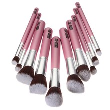 10Pcs Professional Makeup Brushes Sets Soft Hair Makeup Foundation Powder Brush Cosmetics Beauty Tools