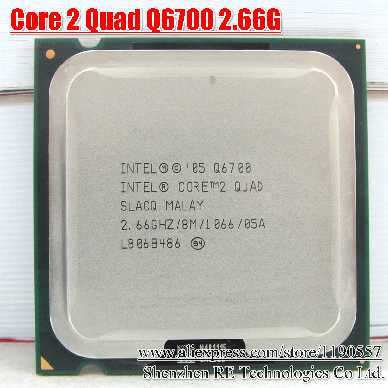  intel 2 quad q6700  ( 2.66  / 8  / quad core /  1066 )  lga 775 cpu